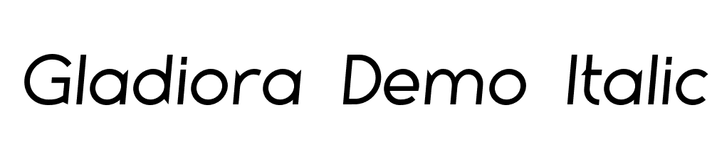 Gladiora-Demo-Italic