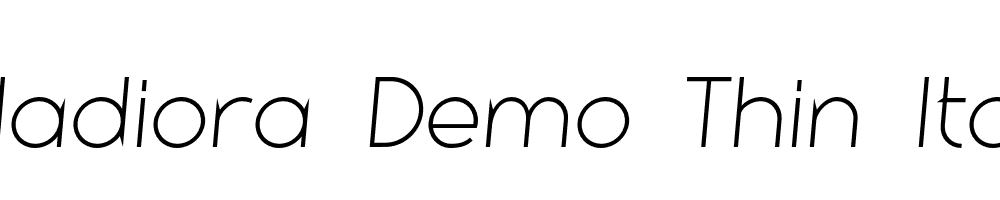 Gladiora-Demo-Thin-Italic