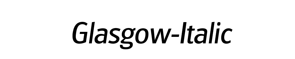 Glasgow-Italic