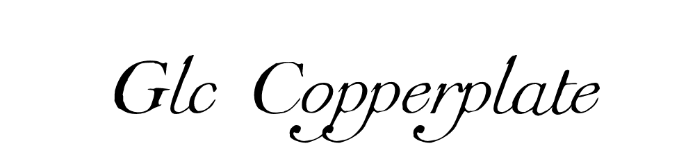 Glc Copperplate