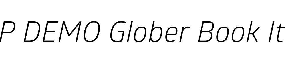 FSP DEMO Glober Book Italic