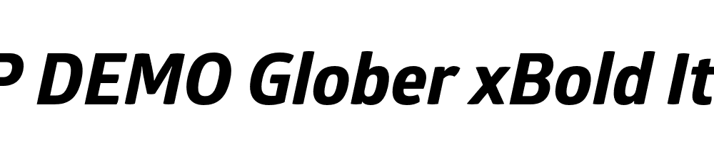 FSP DEMO Glober xBold Italic