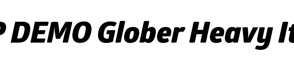 FSP DEMO Glober Heavy Italic