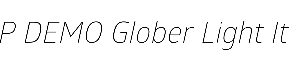 FSP DEMO Glober Light Italic