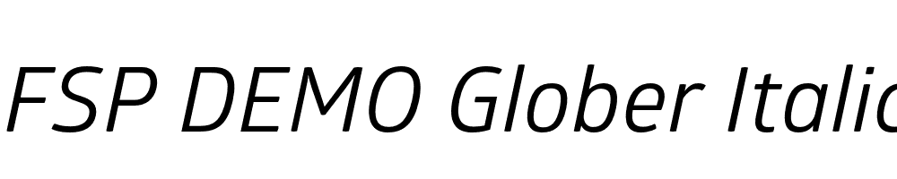 FSP DEMO Glober Italic