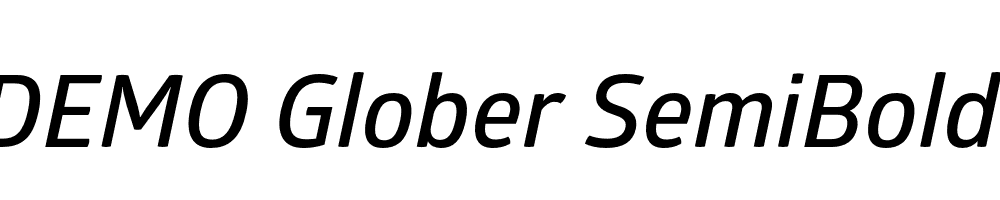 FSP DEMO Glober SemiBold Italic