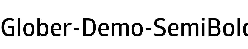 Glober-Demo-SemiBold