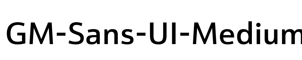 GM-Sans-UI-Medium