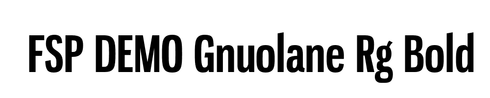 FSP DEMO Gnuolane Rg Bold