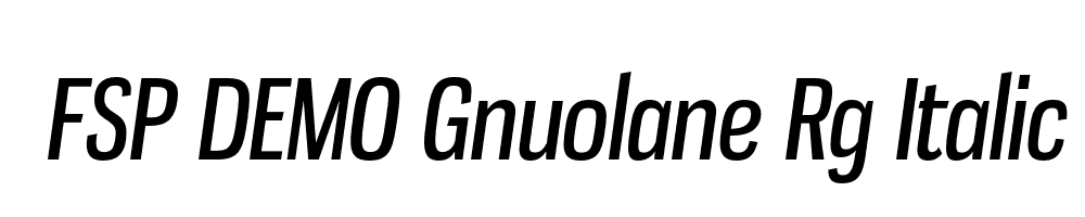 FSP DEMO Gnuolane Rg Italic