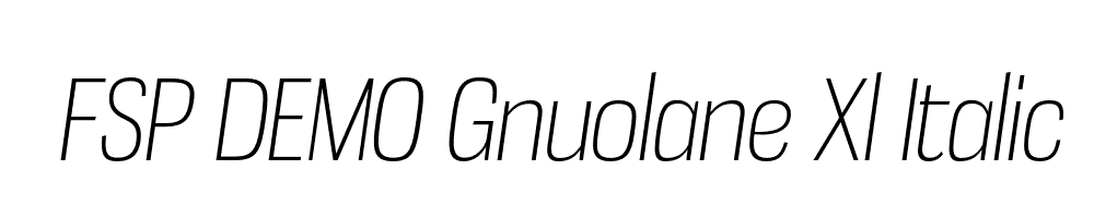 FSP DEMO Gnuolane Xl Italic