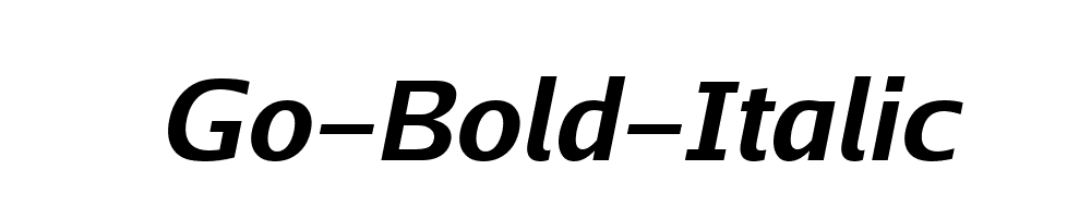 Go-Bold-Italic