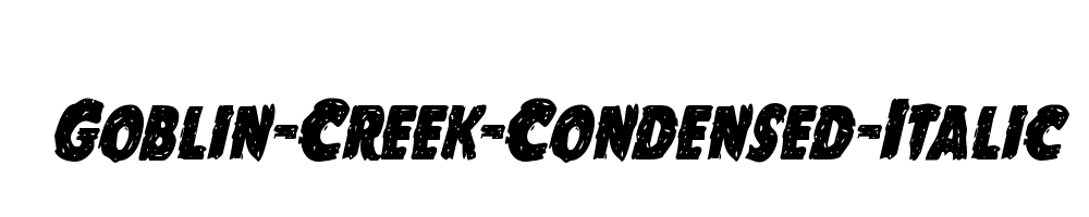 Goblin-Creek-Condensed-Italic