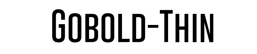 Gobold Thin