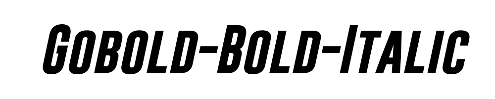 Gobold-Bold-Italic