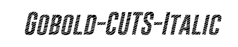 Gobold-CUTS-Italic