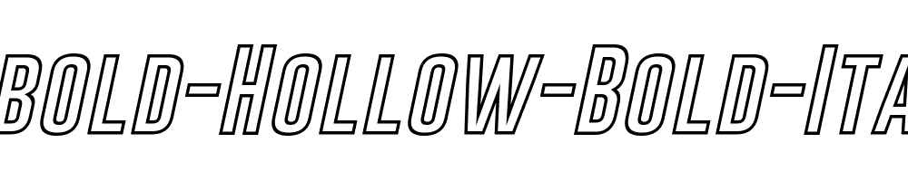 Gobold-Hollow-Bold-Italic