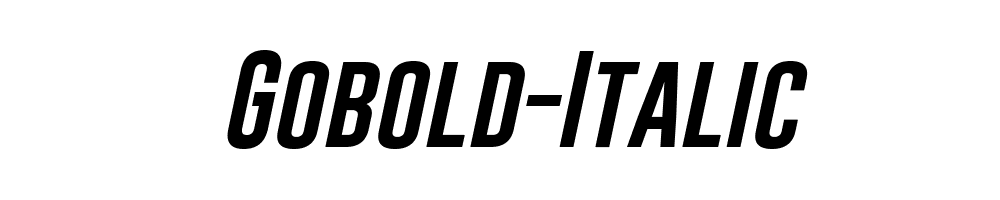 Gobold-Italic