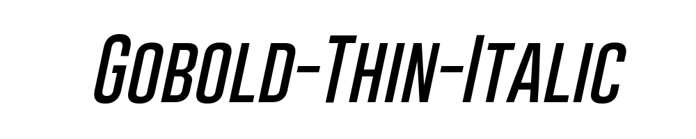 Gobold-Thin-Italic