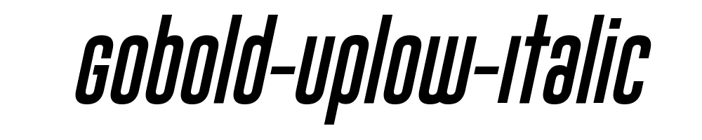 Gobold-Uplow-Italic