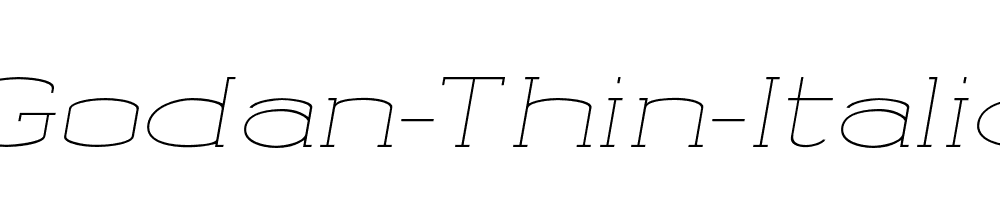 Godan-Thin-Italic