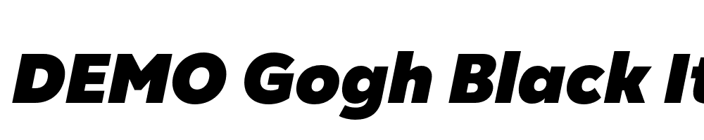 FSP DEMO Gogh Black Italic