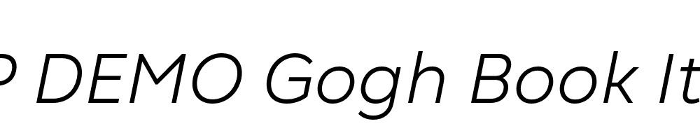 FSP DEMO Gogh Book Italic