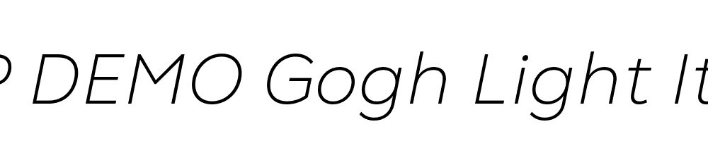 FSP DEMO Gogh Light Italic