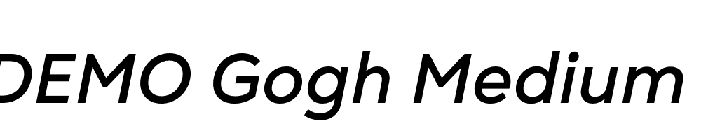 FSP DEMO Gogh Medium Italic