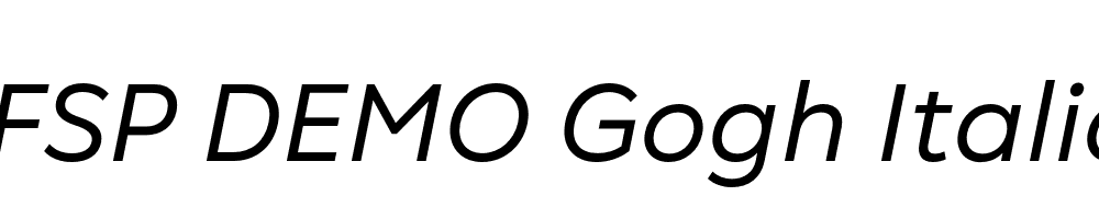 FSP DEMO Gogh Italic