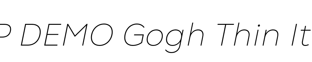 FSP DEMO Gogh Thin Italic