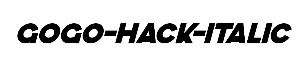 GoGo-Hack-Italic