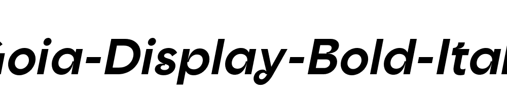 Goia-Display-Bold-Italic