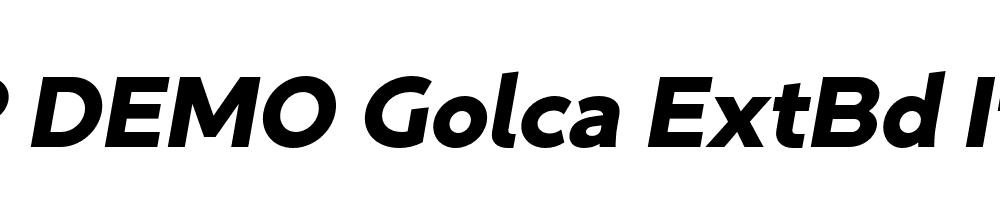 FSP DEMO Golca ExtBd Italic