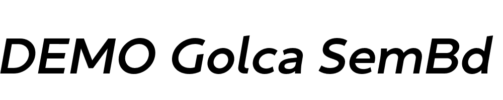 FSP DEMO Golca SemBd Italic