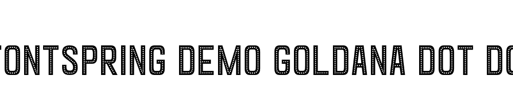  DEMO Goldana Dot Dot