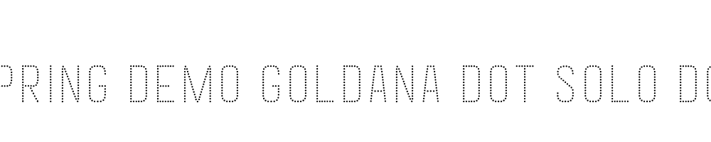  DEMO Goldana Dot Solo Dot Solo