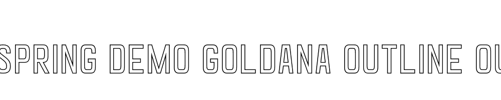  DEMO Goldana Outline Outline