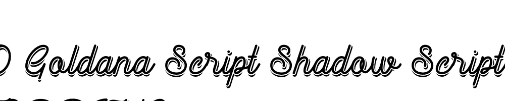  DEMO Goldana Script Shadow Script Shadow