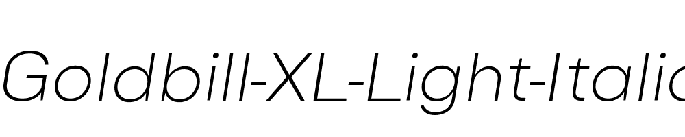 Goldbill-XL-Light-Italic