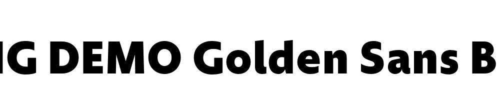  DEMO Golden Sans Black Regular