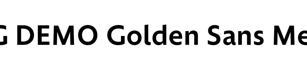  DEMO Golden Sans Medium Regular