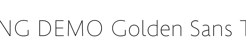  DEMO Golden Sans Thin Regular