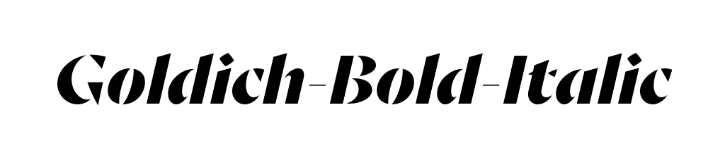 Goldich-Bold-Italic