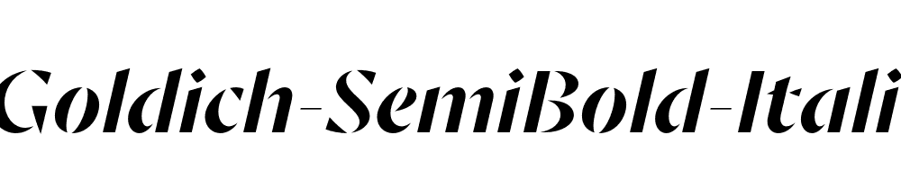 Goldich-SemiBold-Italic