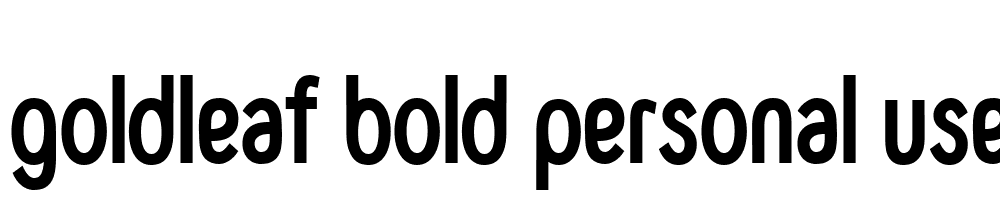 Goldleaf Bold Personal Use