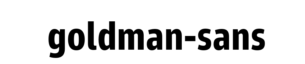 Goldman Sans