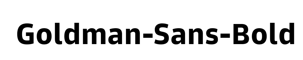 Goldman-Sans-Bold