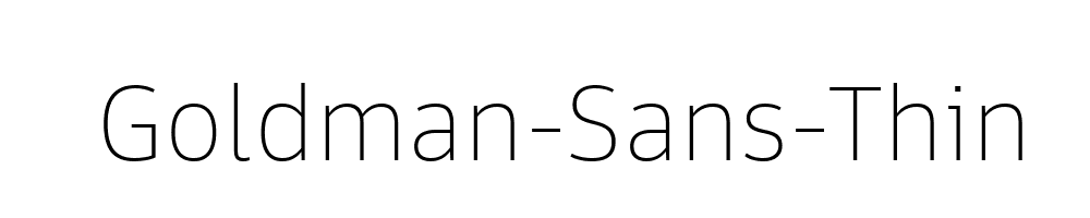 Goldman-Sans-Thin