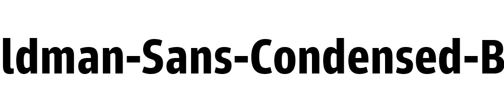 Goldman-Sans-Condensed-Bold